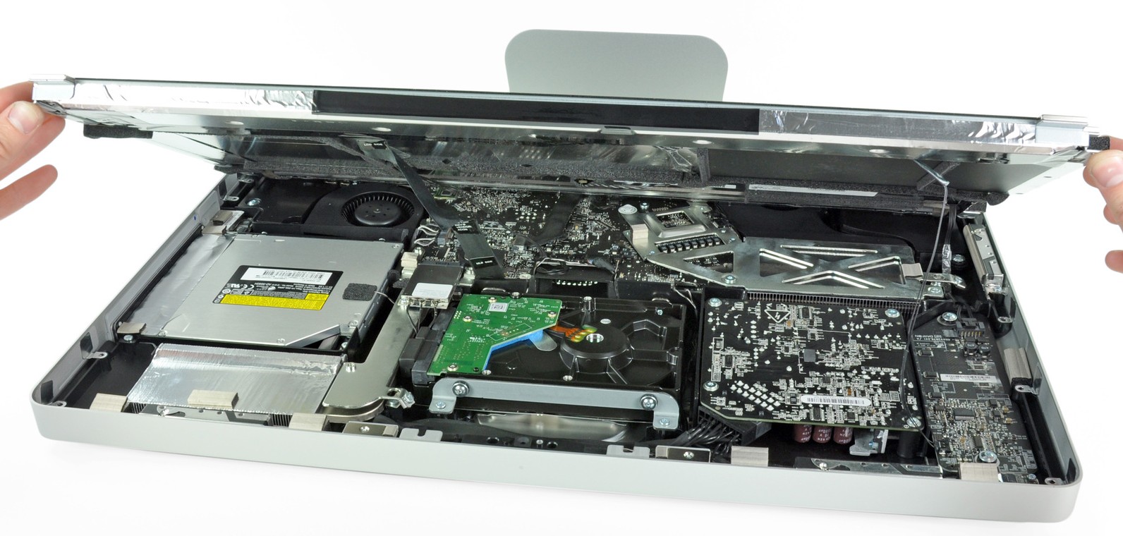 damp gennemførlig overdrivelse iMac teardown reveals LG display, swappable GPU/CPU, optical mounted SSD -  9to5Mac
