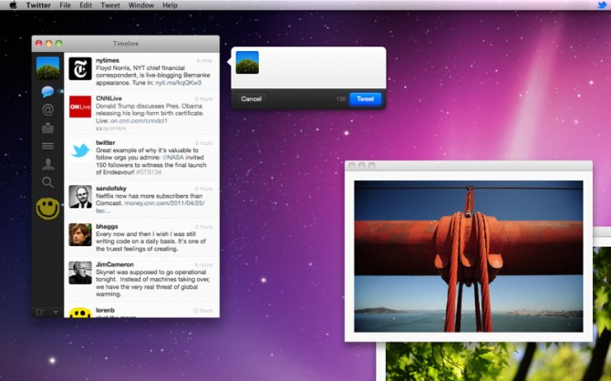 Twitter for Mac, mobile web app revamped and spiced up with new stuff