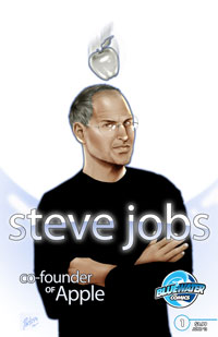 Steve Jobs - Co-founder of Apple comic book cover (Bluewater Productions)