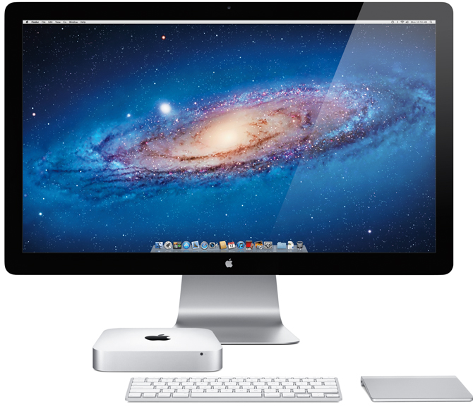 Mac mini mid-2011 (Apple Thunderbolt Display, MagicTrackPad)
