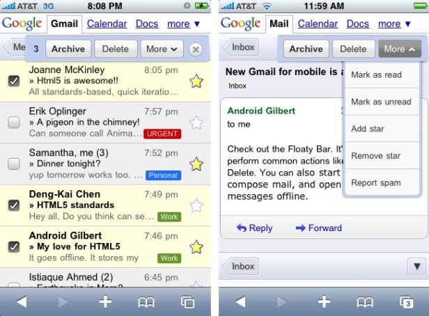 Google soon launching "fantastic" native Gmail iPhone application