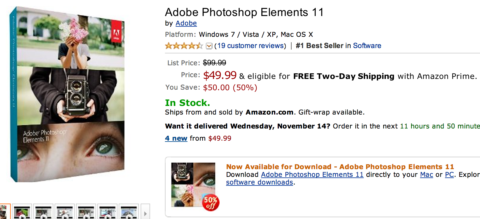 Adobe Photoshop Elements Half Off 49 99 In Box Or Download 9to5mac