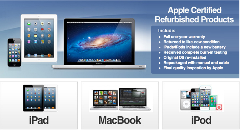 Certified Refurbished Products - Apple