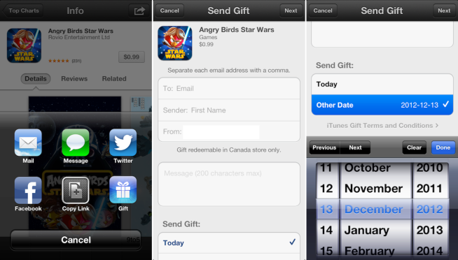 App Gifting-iOS 6