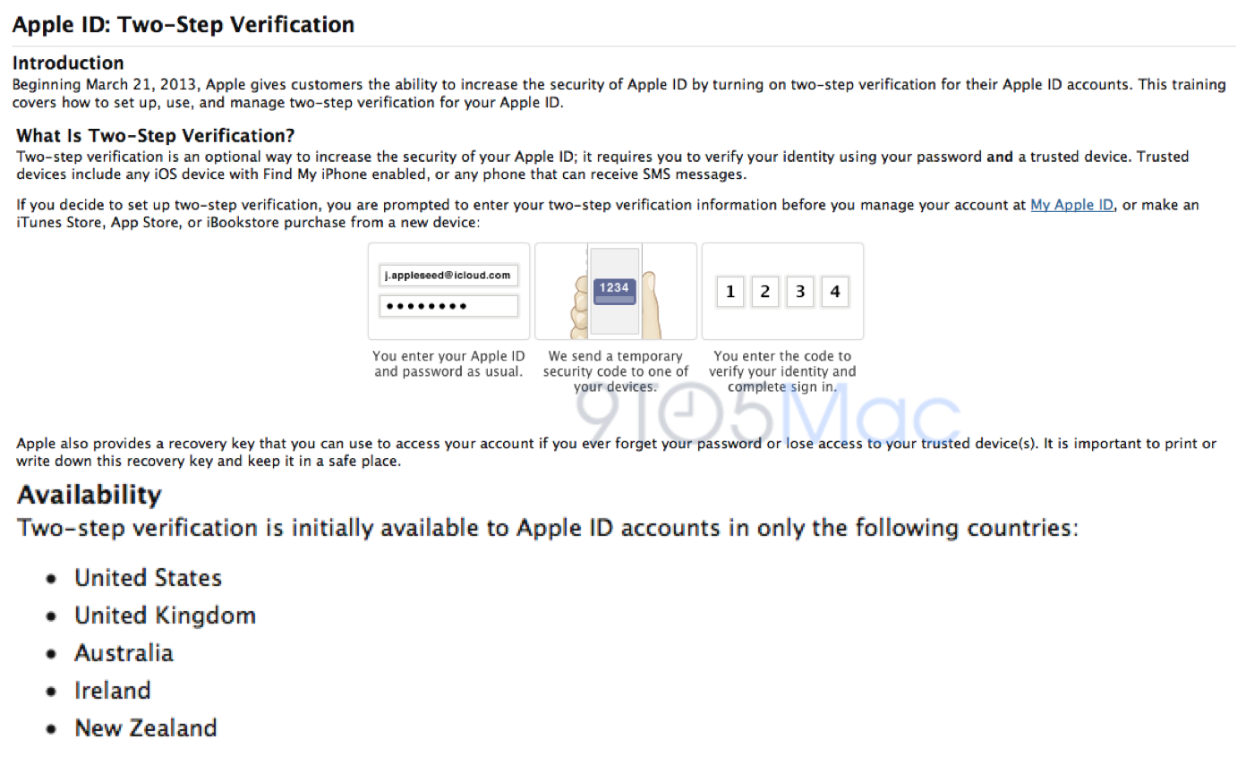 Apple Beefs Up Icloud Apple Id Security With Two Step