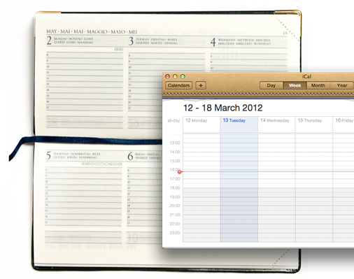OS X Calendar vs. Real Calendar (via Medialoot)