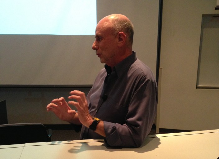 Former Apple advertising consultant Ken Segall at the University of Arizona in March, 2013.