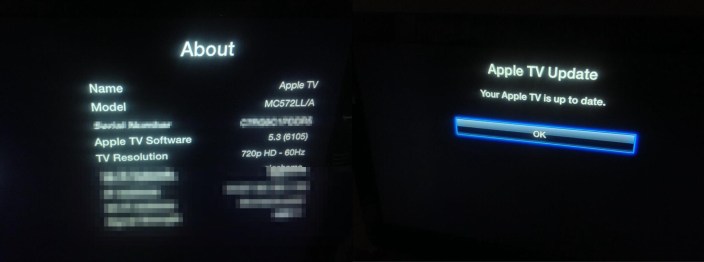 Devices on Apple TV 5.3 are now "up to date" (thanks, @iPadMatt!)