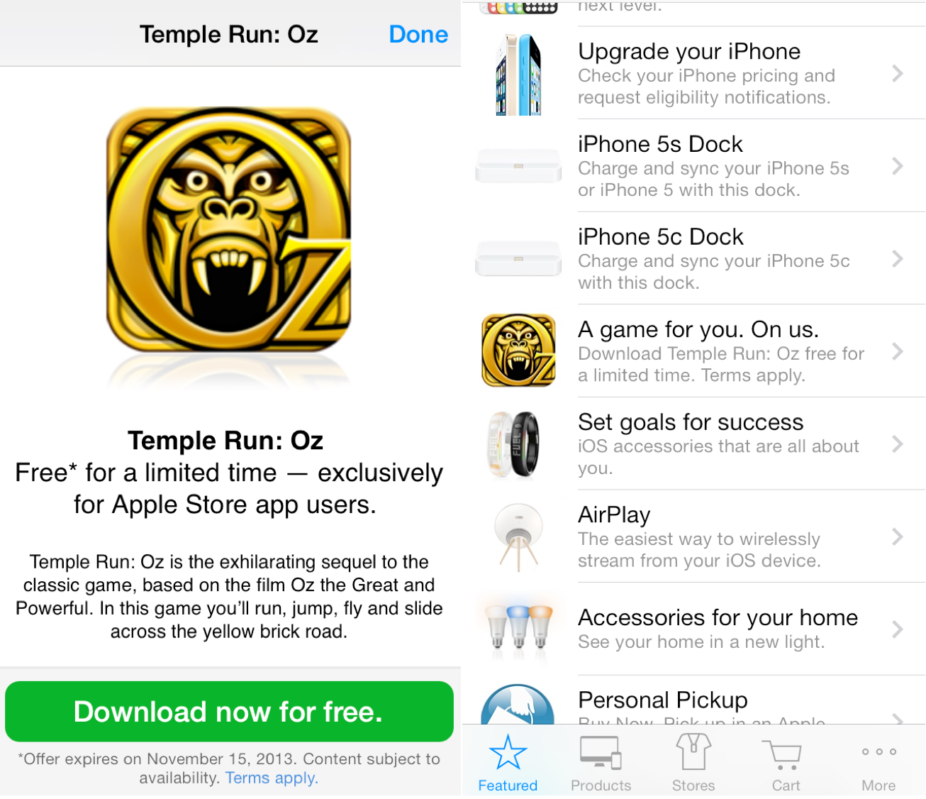 Apple giving away Temple Run Oz for free via Apple Store app - 9to5Mac
