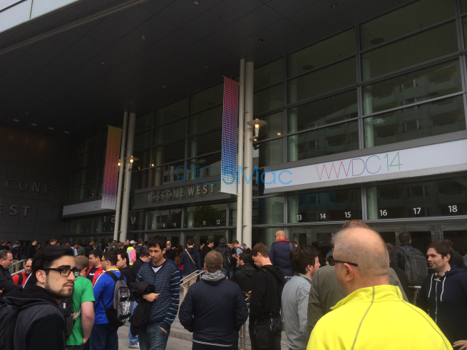 Outside WWDC 2014.