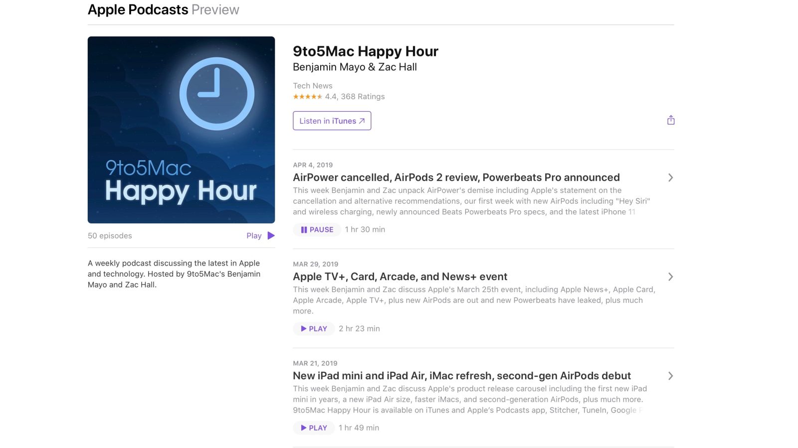 Techmeme Apple Podcasts On The Web Gets An Overhaul With A New