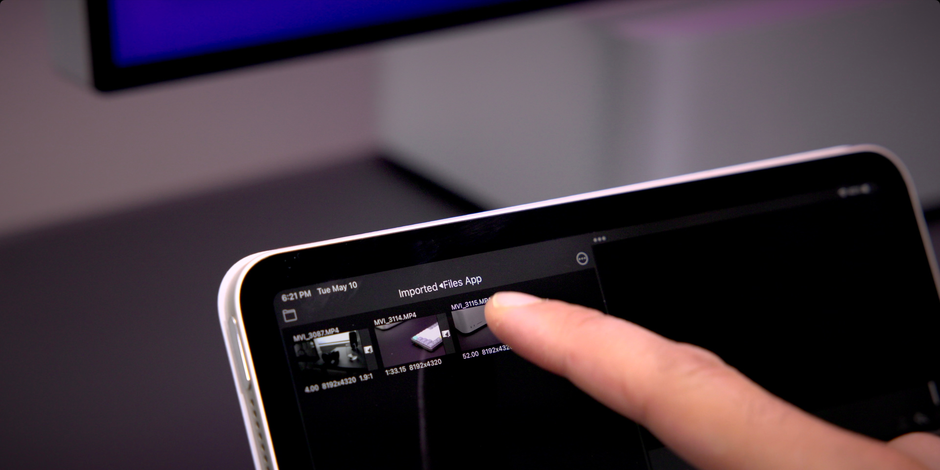 Editing 8K HEVC footage shot on the Canon R5 in LumaFusion on the iPad mini 6