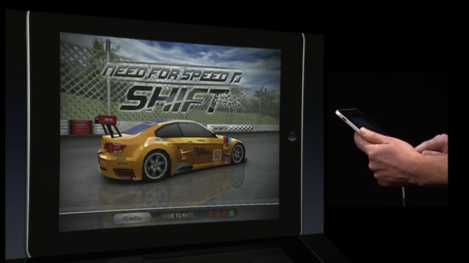 EA's Need for Speed ​​Shift برای iPad.