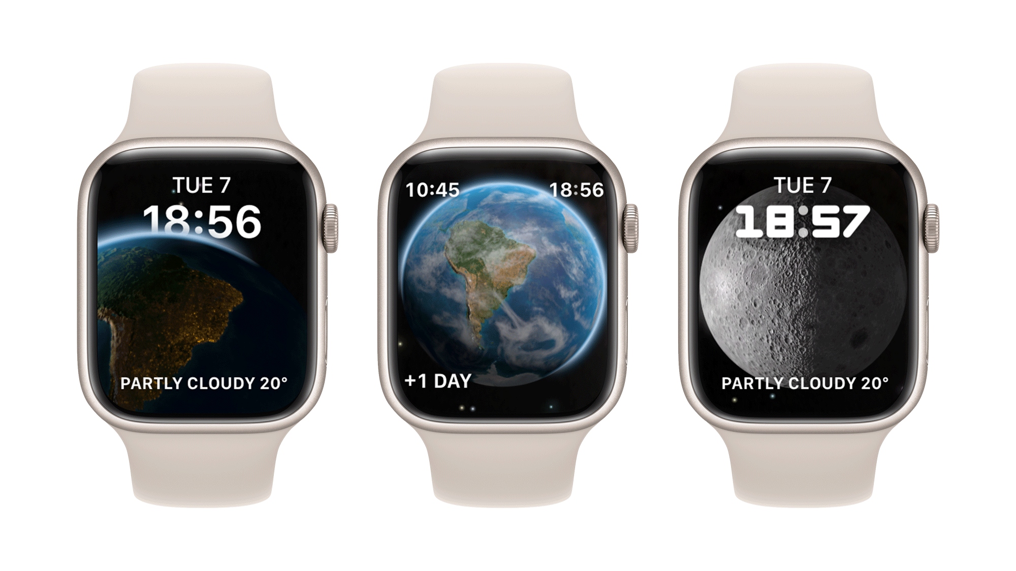Astronomy watch face in watchOS 9.