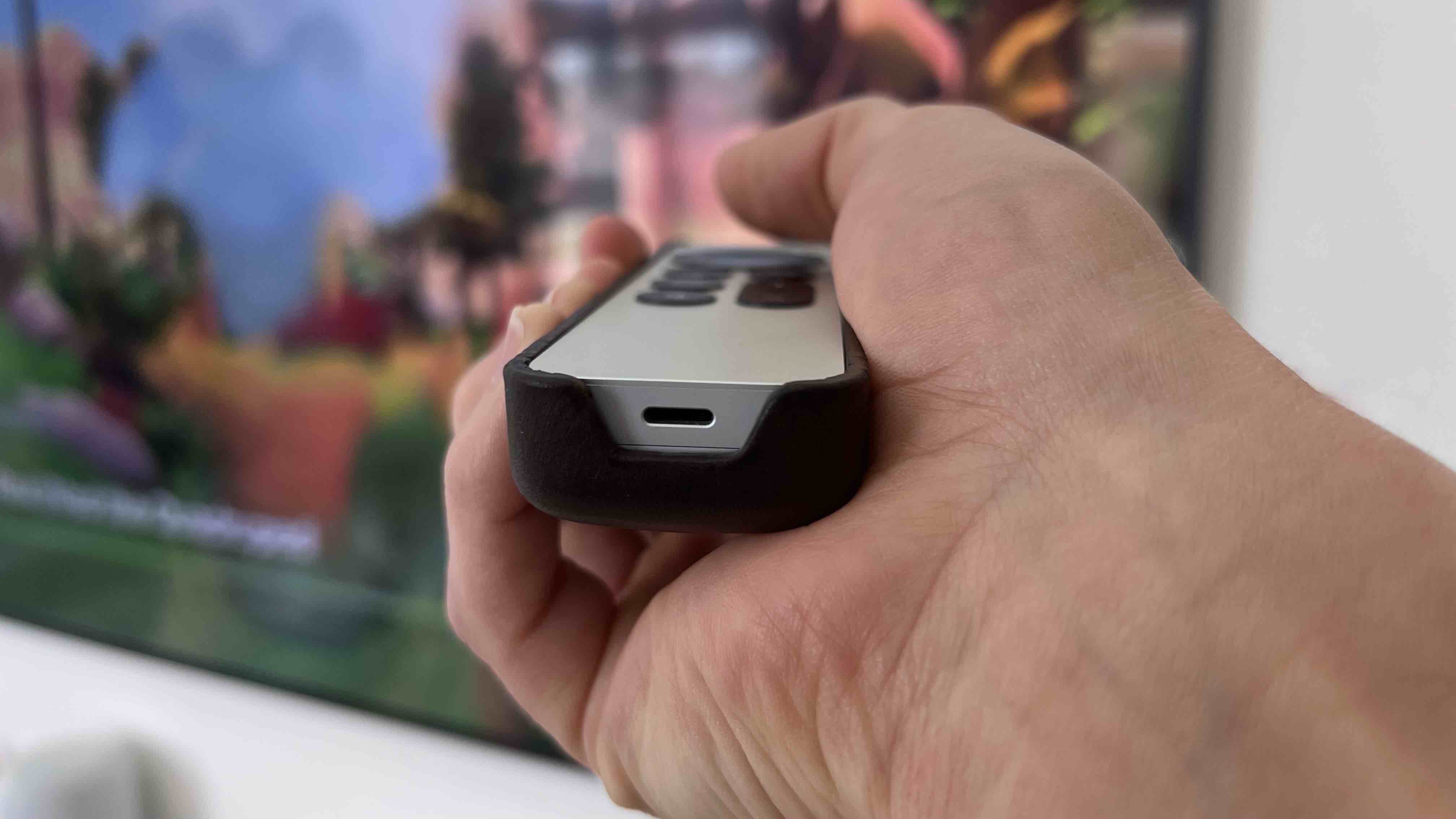 Leather cover for Apple TV Remote within reach