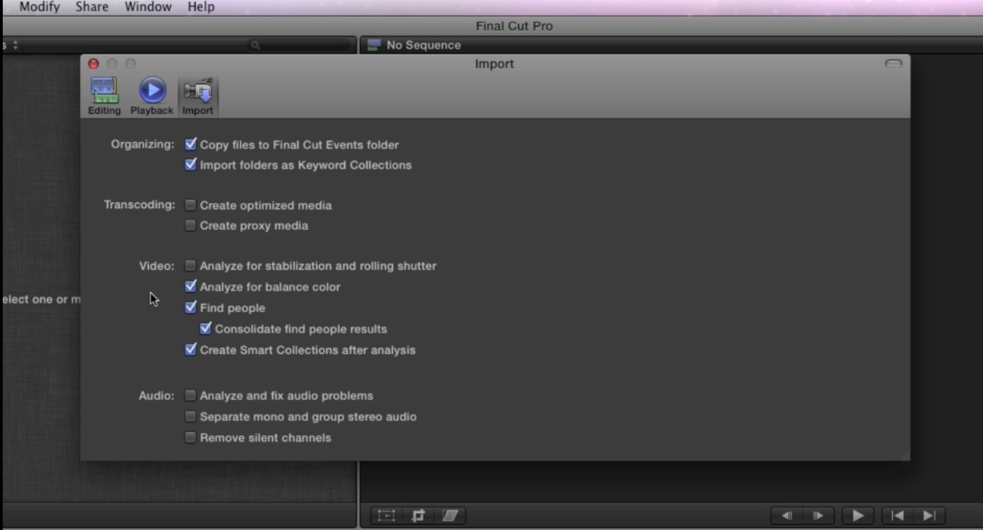 Silence remove. Final Cut Pro прокси. Minimize Window Final Cut 7. Compatibility FCPX and display Versions.