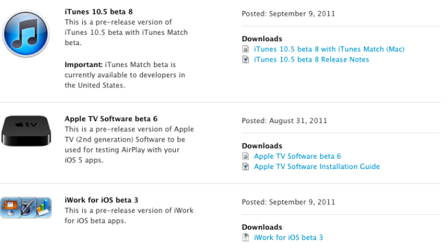 Apple Seeds Itunes 10 5 Beta 8 And Iwork For Ios Beta 3 To Developers