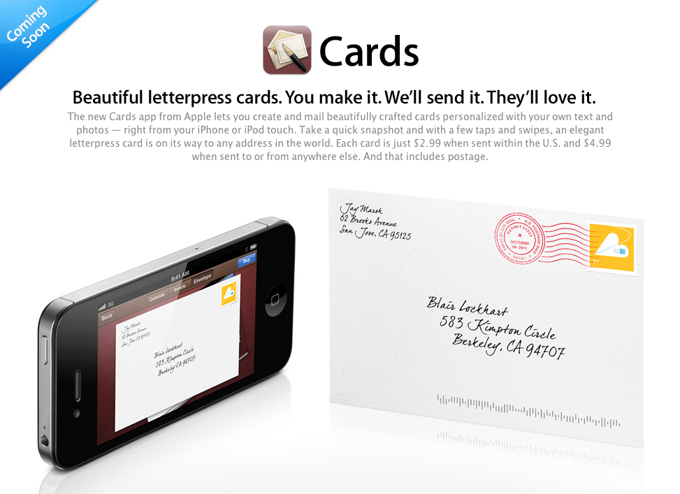 Apple unveils new greeting 'Cards' iPhone app 9to5Mac