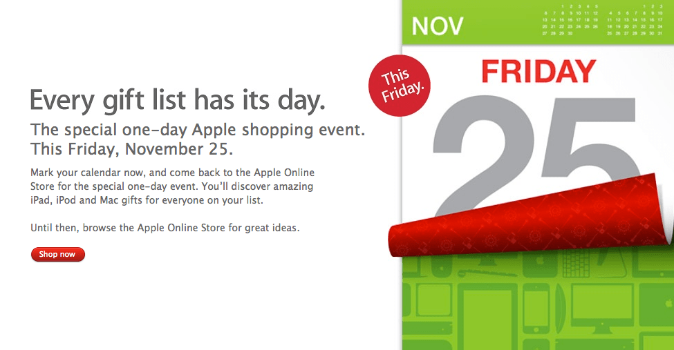 Apple announces 'special oneday' worldwide Black Friday sale for