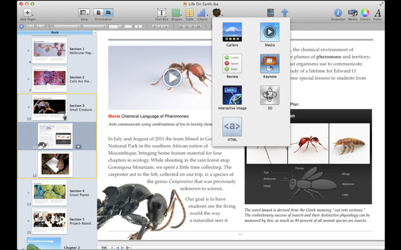 Apple announces iBooks Author, a free Mac app for authoring interactive