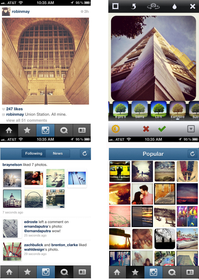 Instagram v2.1: Apple's 2011 'App of the Year' has new UI ...