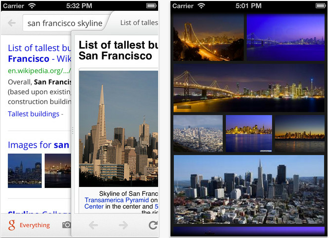 Google Search iPhone app completely redesigned for speed and full