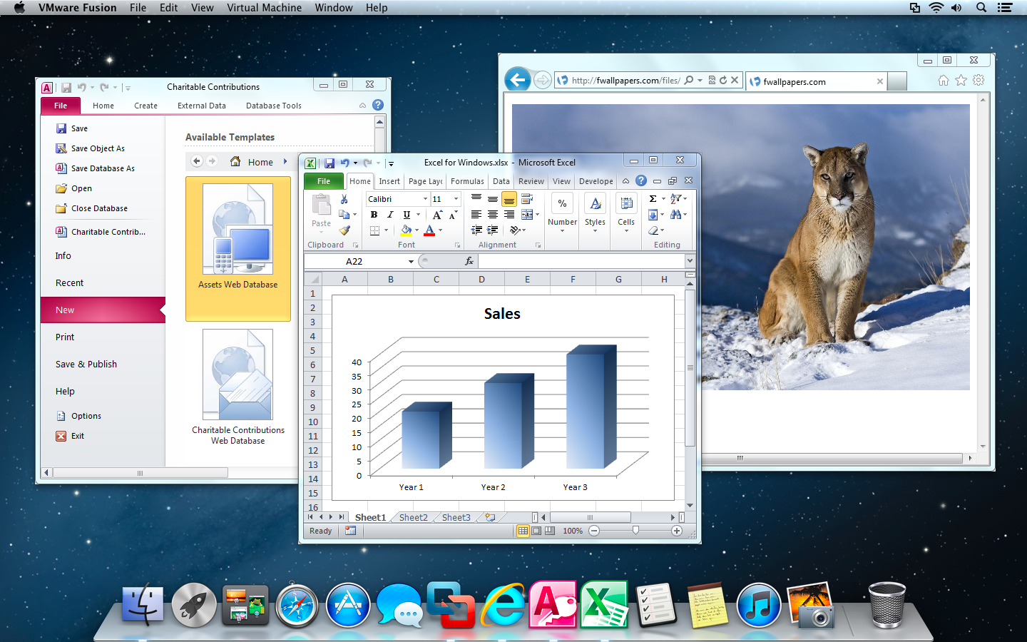 try vmware fusion 4