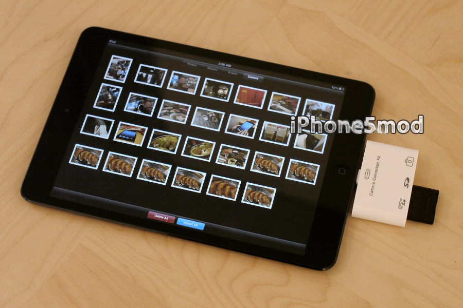 3in1 Lightning Camera Connection Kit enables photo importing via USB