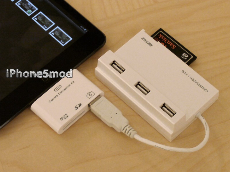 3in1 Lightning Camera Connection Kit enables photo importing via USB