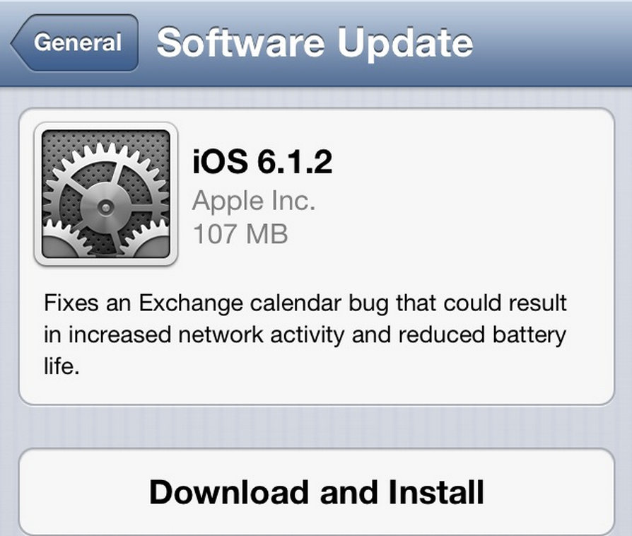 Apple releases iOS 6.1.2 with fix for Exchange calendar bug 9to5Mac