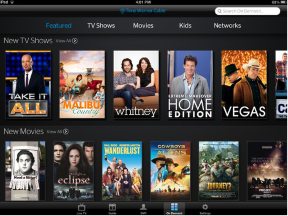Time Warner Cable iOS app updated with ability to stream live TV away