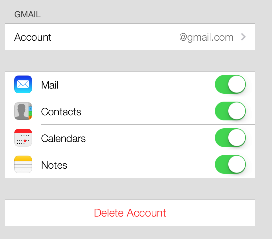 contacts sync for google gmail app exchange