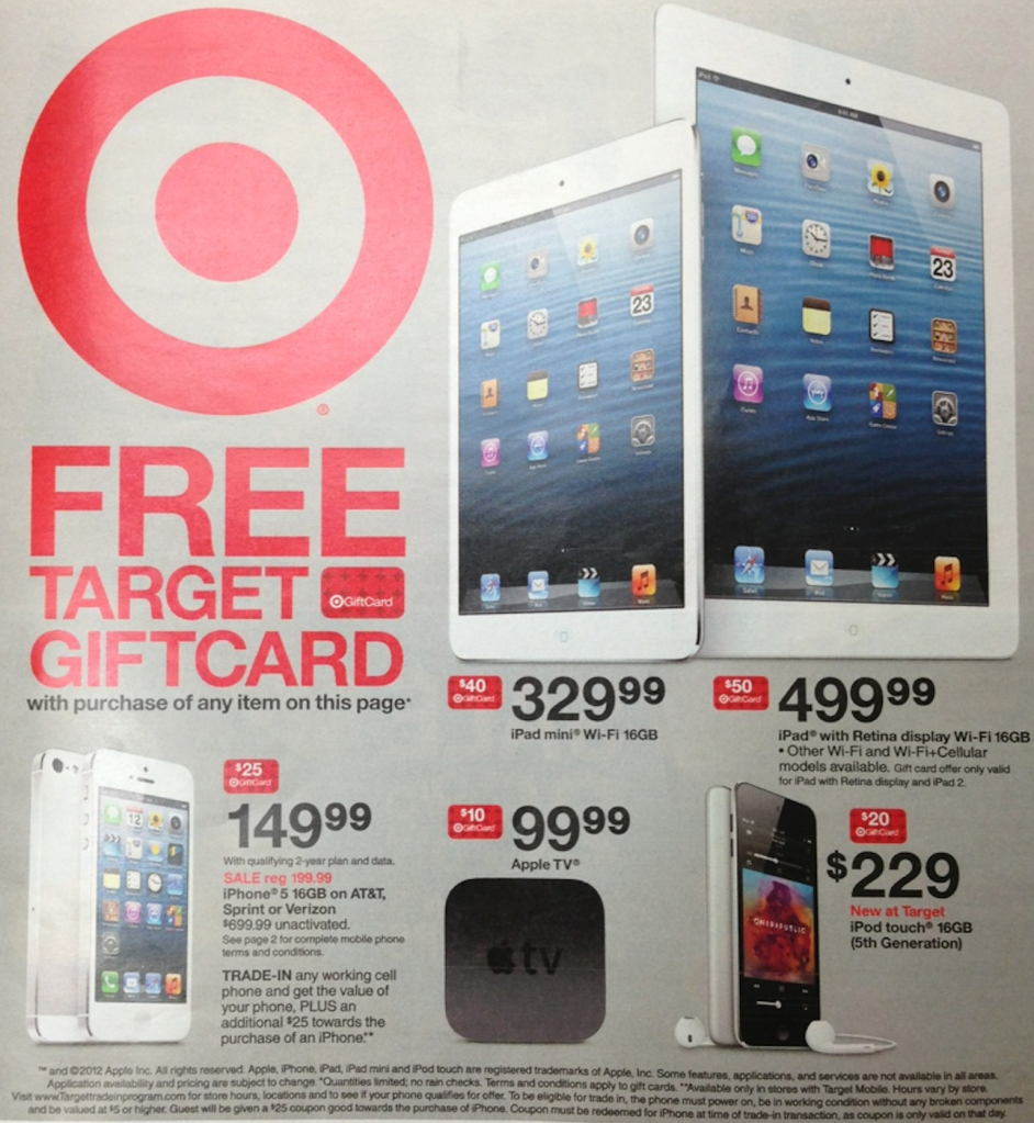 target ipad offer