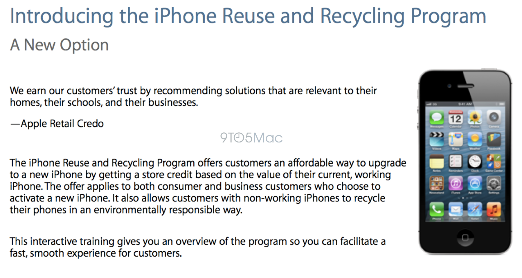 Apple confirms Apple Store iPhone tradein program has launched today