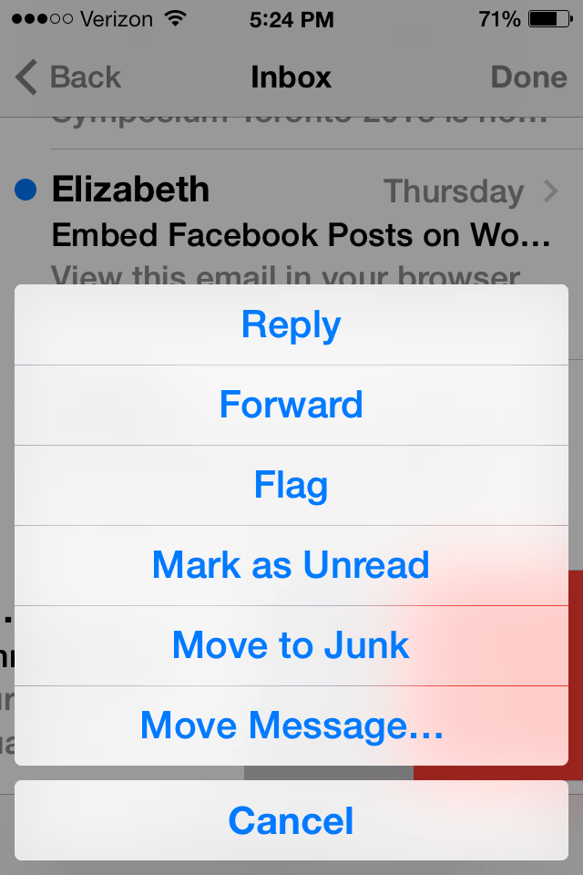 IOS 7 How to Easily Delete Not Archive Your Gmail Messages In Mail