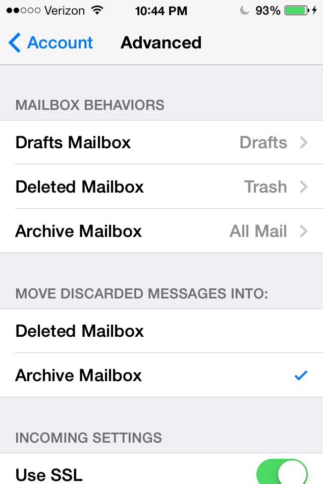 iOS 7 How-to: Easily delete, not archive, your Gmail messages in Mail
