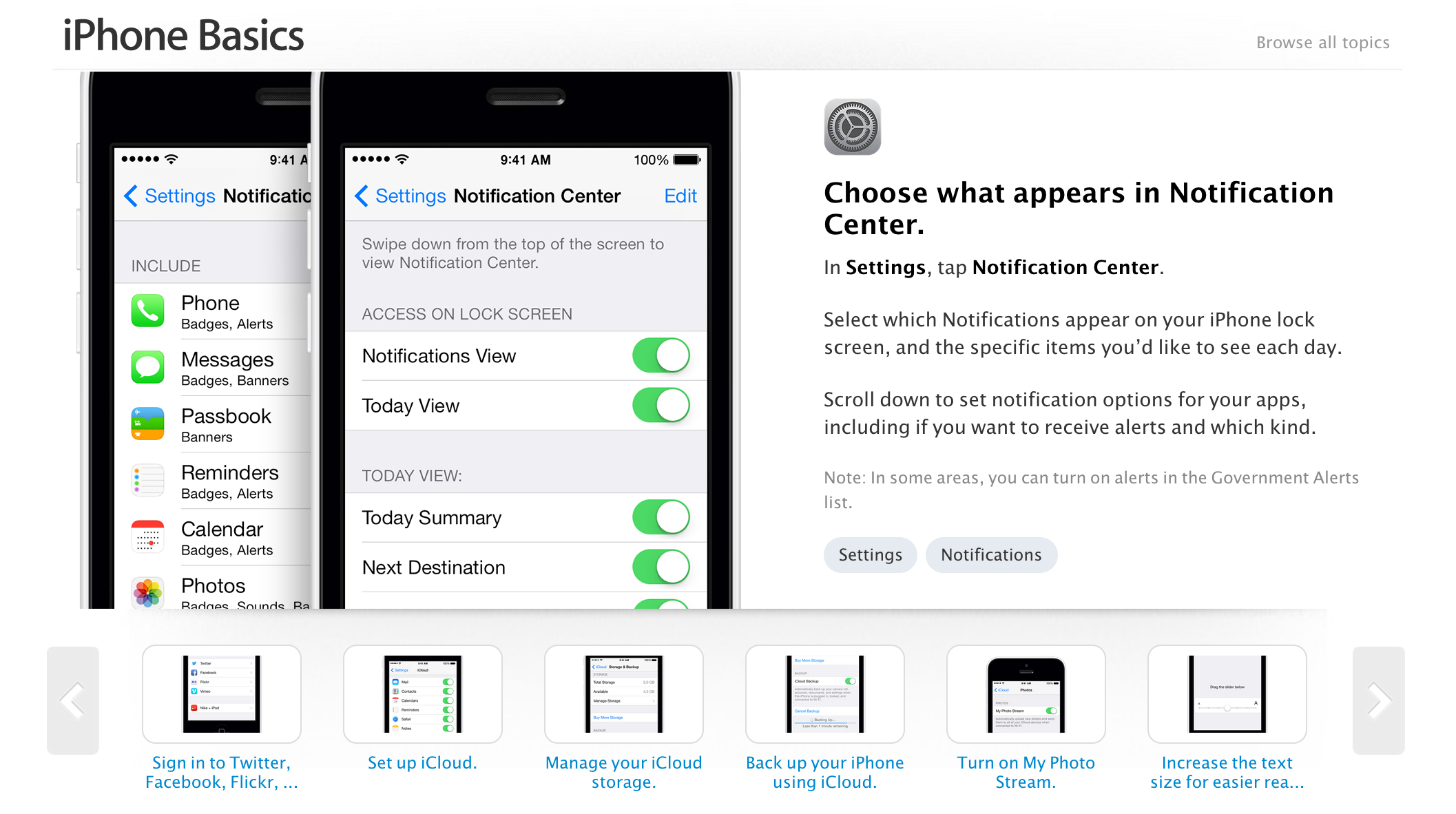 Apple adds redesigned iPhone support pages with iOS 7 tips to website