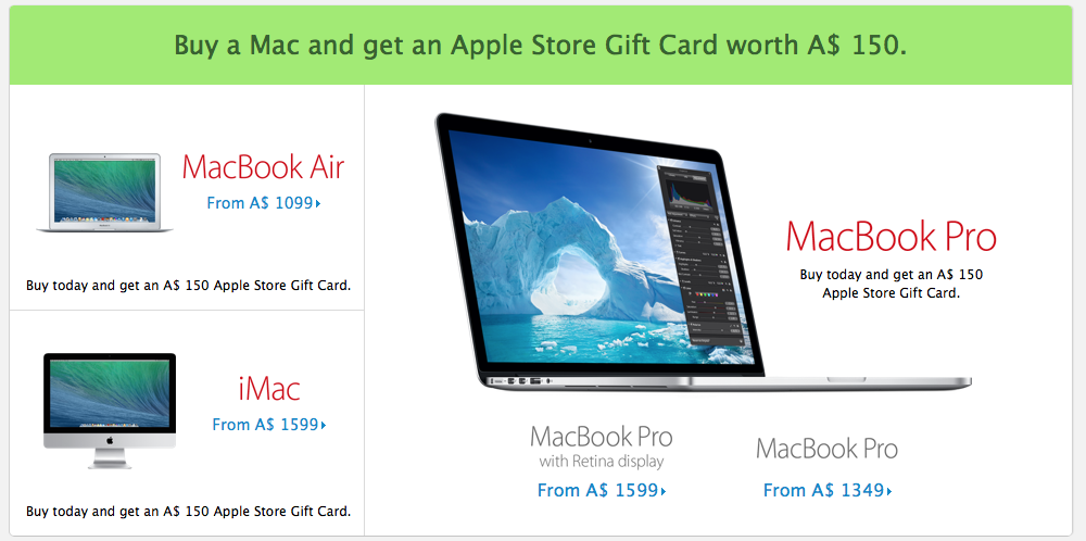 As predicted, Apple's Black Friday 'deals' go live and are gift card
