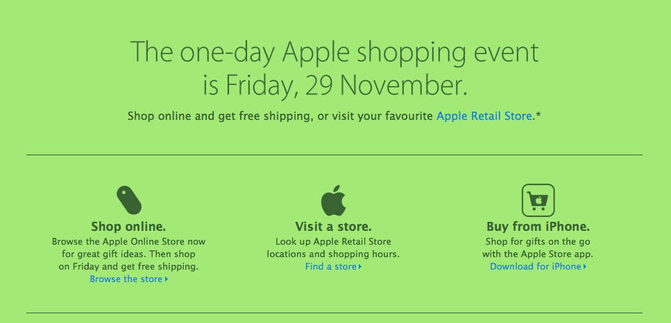 Apple confirms Black Friday event, online and in retail stores - 9to5Mac