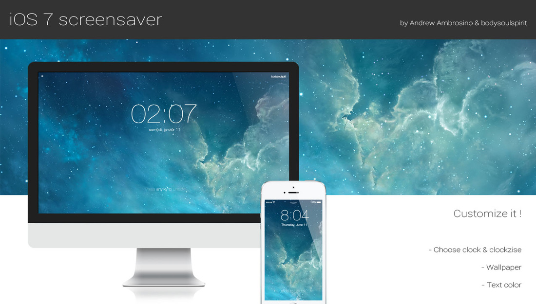 Screensaver ios как в restore