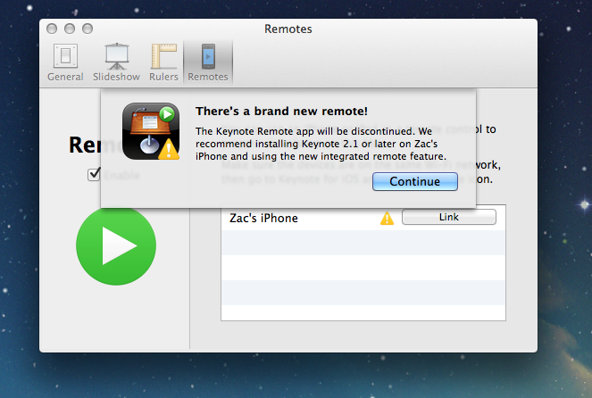 Apple silently removes Keynote Remote from the App Store, recommends