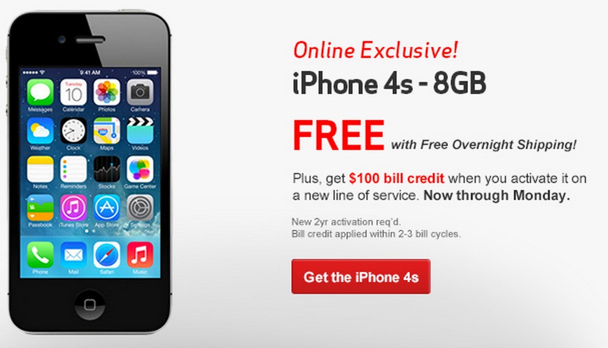 Verizon gives you 100 to take an iPhone or Best Buy tradein credits