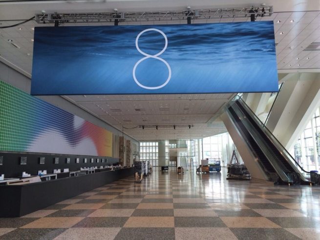 iOS 8 banners start going live at Moscone West for WWDC - 9to5Mac