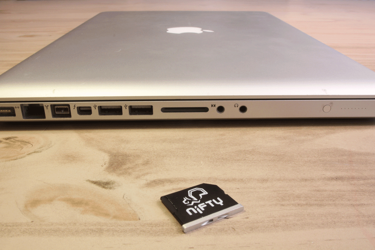 macbook sd card storage