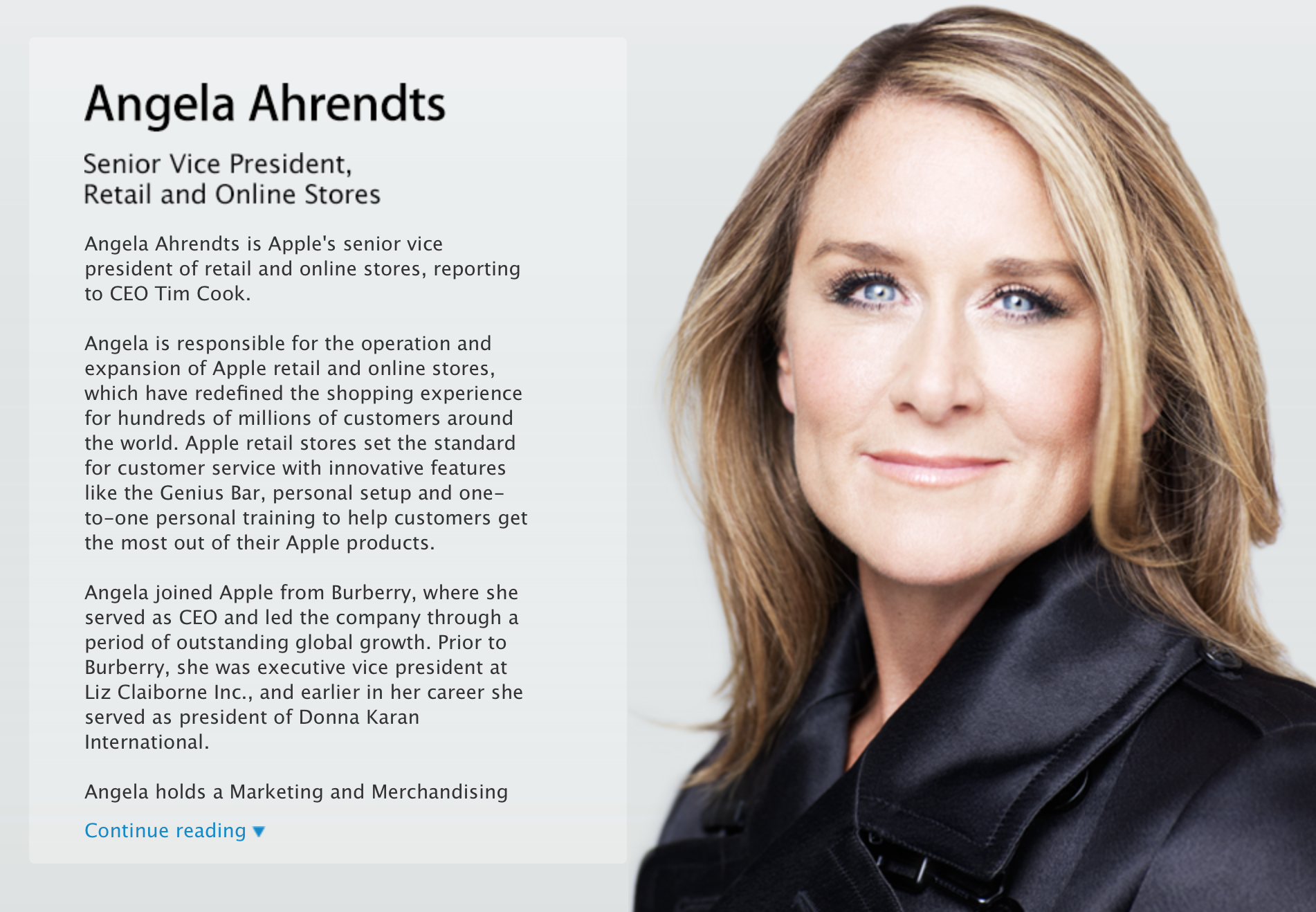 Angela Ahrendts officially starts role as Apple's new Senior VP of Retail  and Online Stores - 9to5Mac