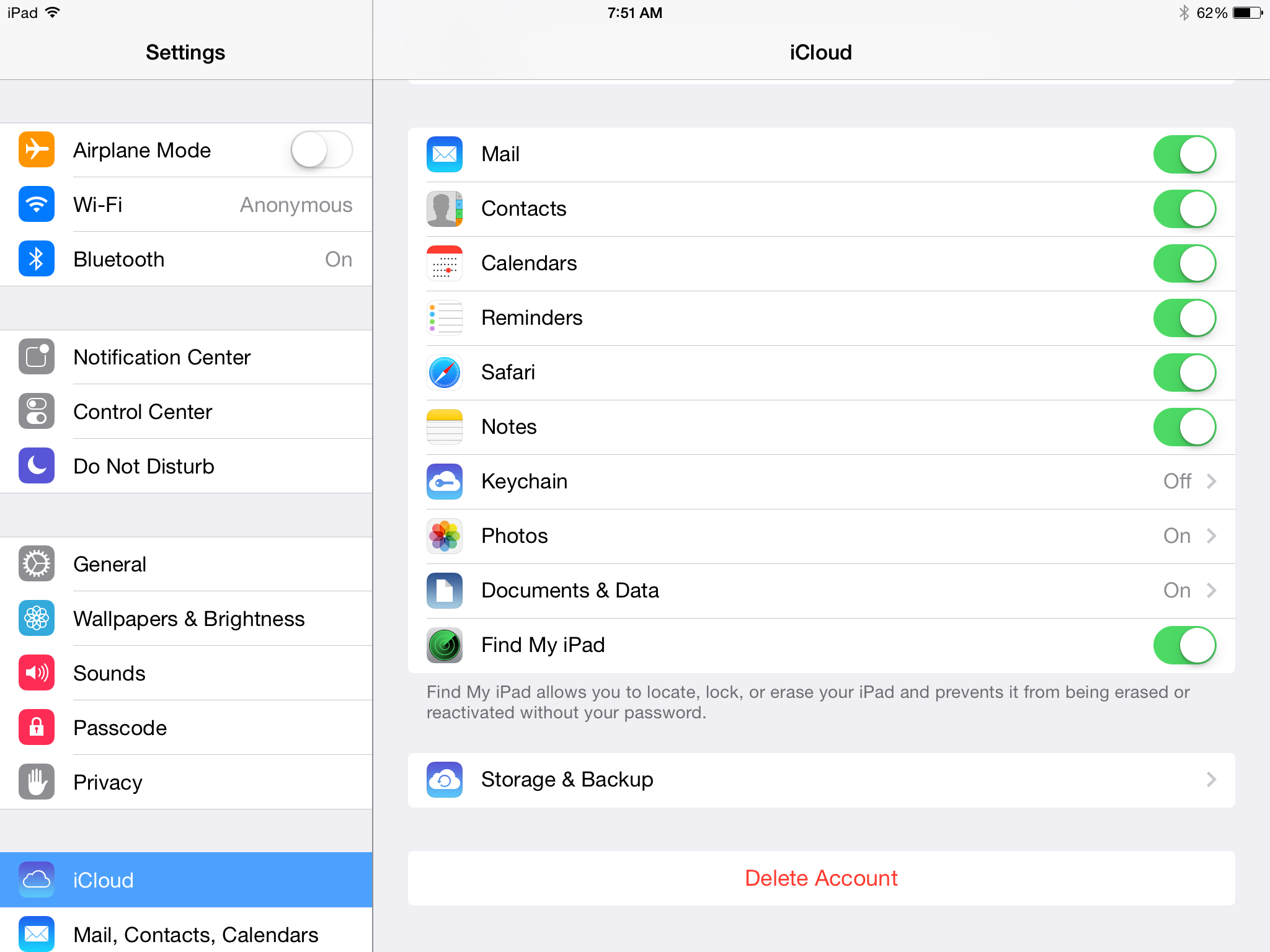 how to set up icloud email on ipad