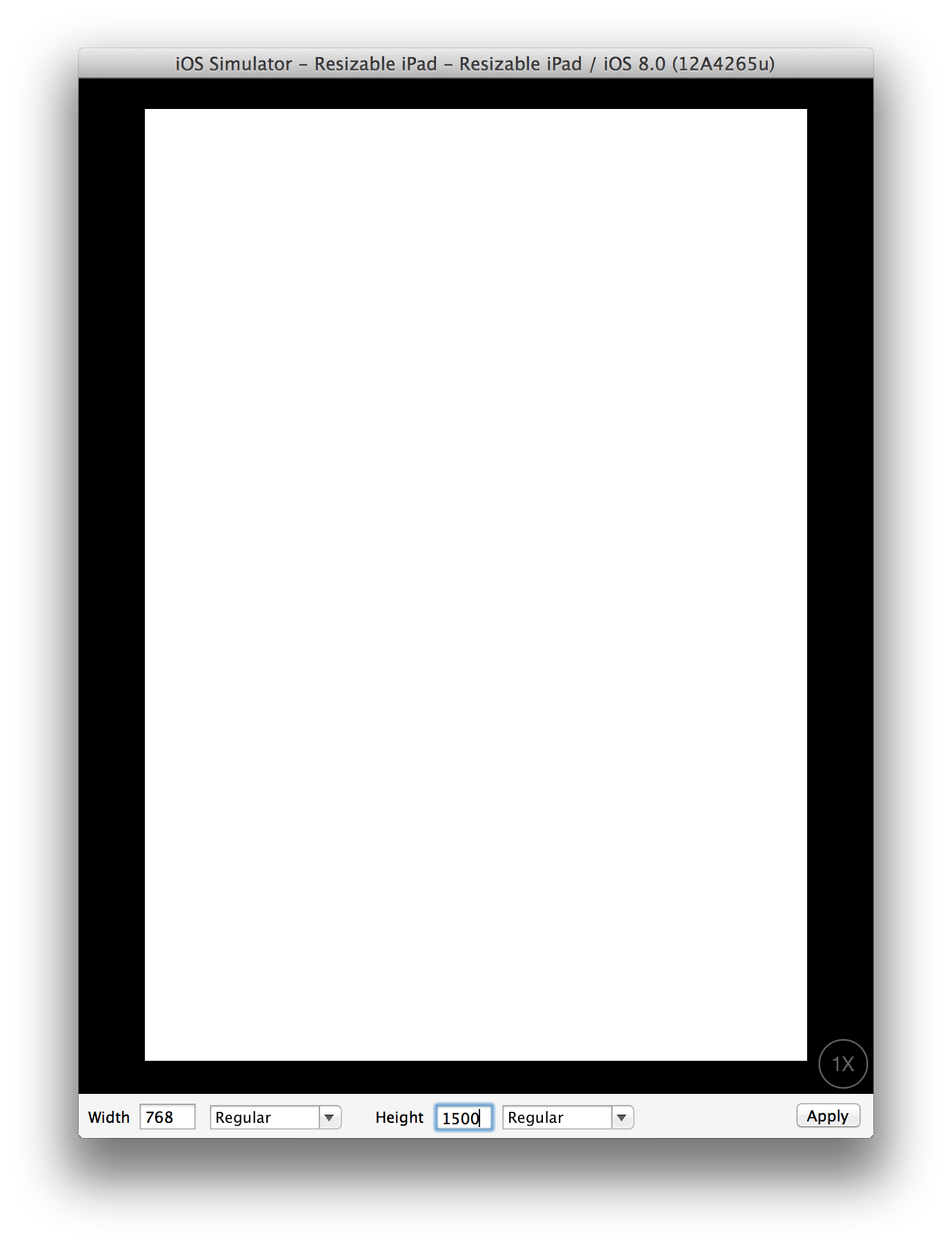Xcode 6 features resizable iPhone and iPad simulators, leading the way