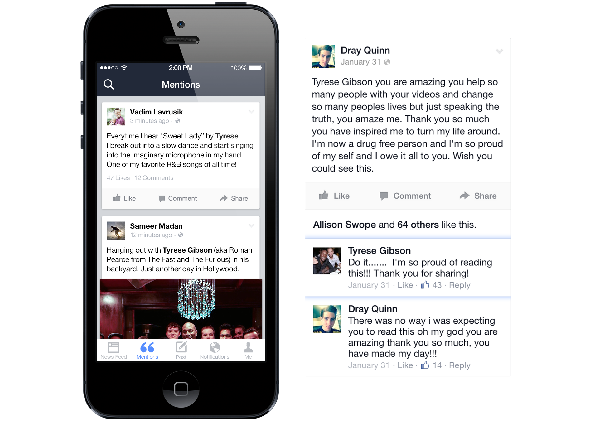 Facebook rolling out Mentions iPhone app for verified public figures