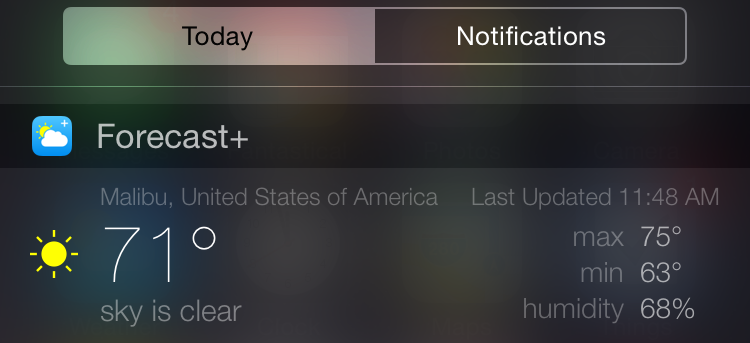 IOS 8 Roundup: The Best Weather Widgets For Notification Center - 9to5Mac