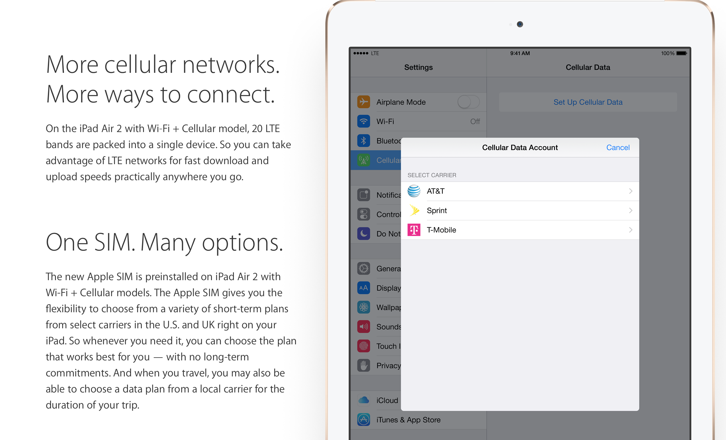 Apple Includes Its Own Sim Card With Cellular Ipad Air 2 Will Allow Switching Carriers On A Whim 9to5mac